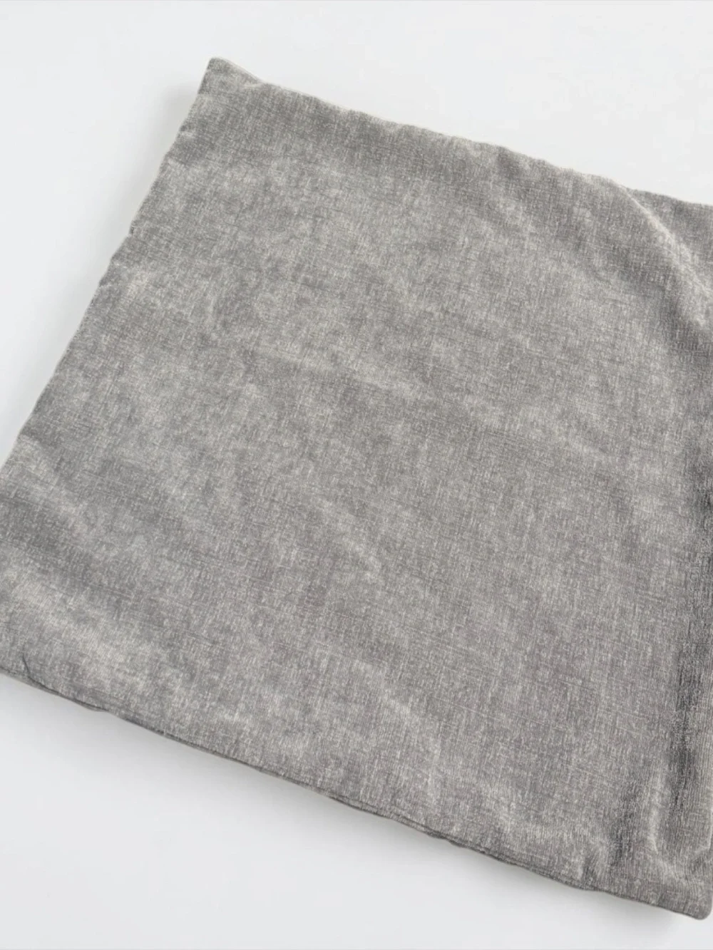 Gray Chenille Pillow Cover 19x19 Decorative Throw Pillow Case